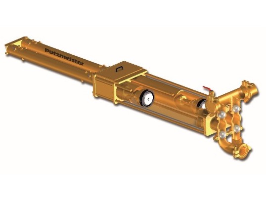 Putzmeister KOV piston pump with ball valves