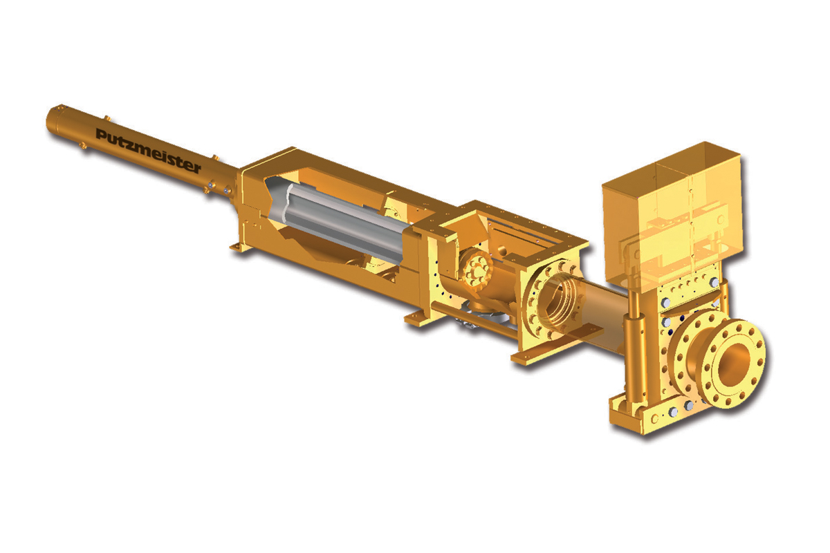 Putzmeister EKO single-cylinder piston pump